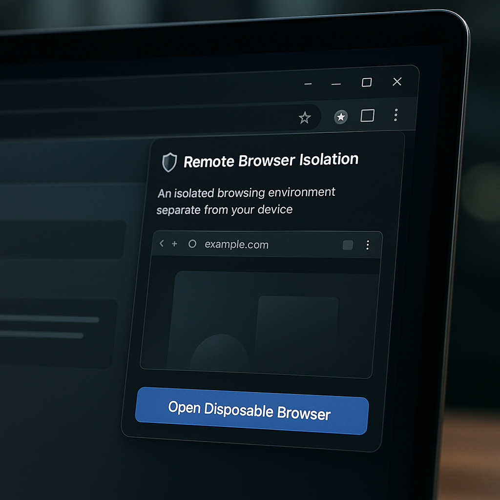 Disposable Browser Isolation